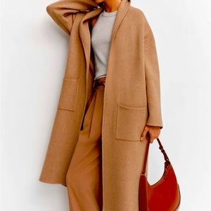 Mango oversized knitted coat